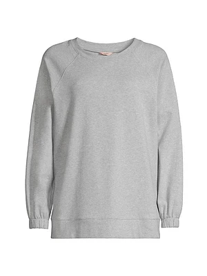 Heathered Cotton-Blend Sweatshirt