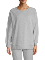 Heathered Cotton-Blend Sweatshirt