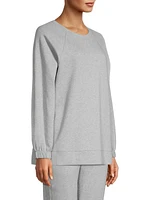 Heathered Cotton-Blend Sweatshirt