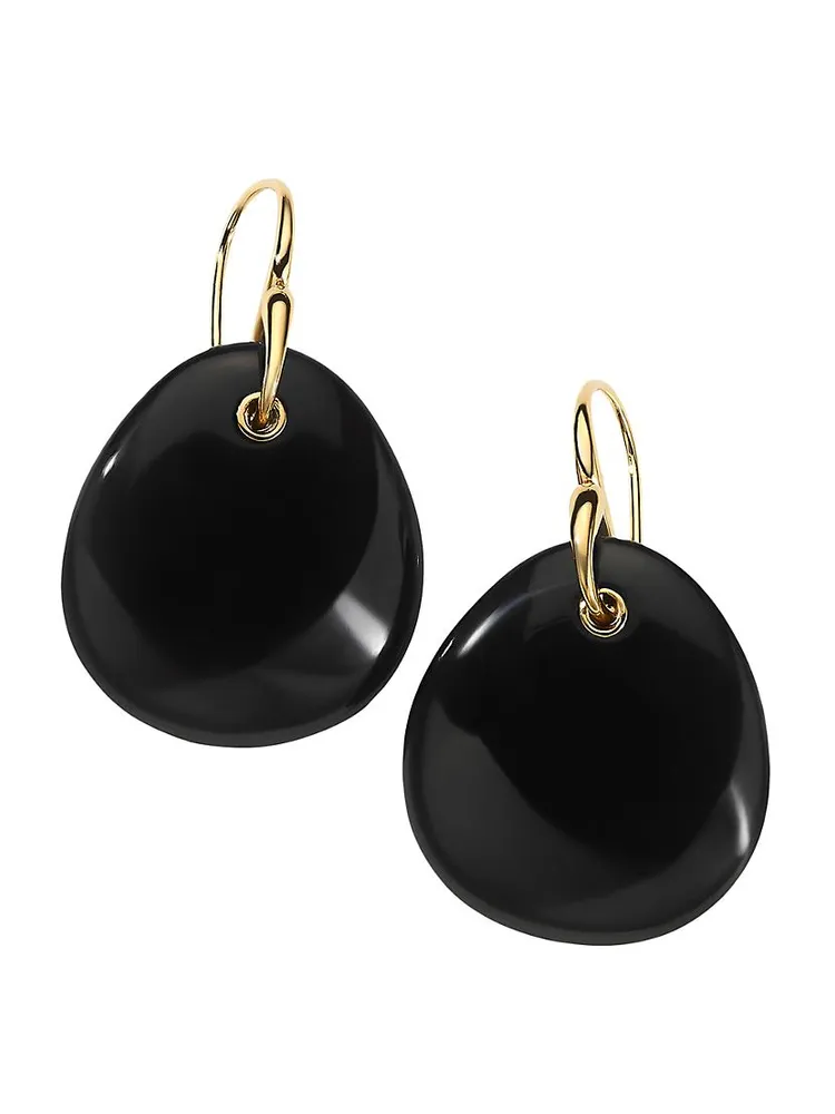 Rock Candy 18K Yellow Gold & Onyx Drop Earrings