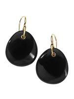 Rock Candy 18K Yellow Gold & Onyx Drop Earrings