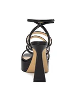 Strappy Leather Platform Sandals