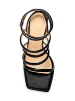 Strappy Leather Platform Sandals