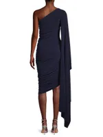 Diana Asymmetric Ruched Dress