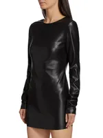 Julie Faux Leather Mini Dress