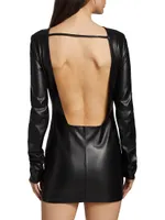 Julie Faux Leather Mini Dress