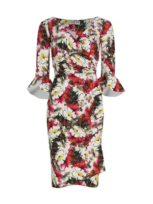 Triana Gathered Floral Dress