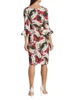 Triana Gathered Floral Dress