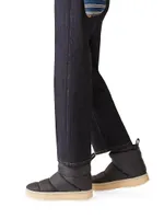 Madley Pleated Denim & Cashmere Pants