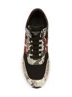Daryn Mixed Media Lace-Up Sneakers