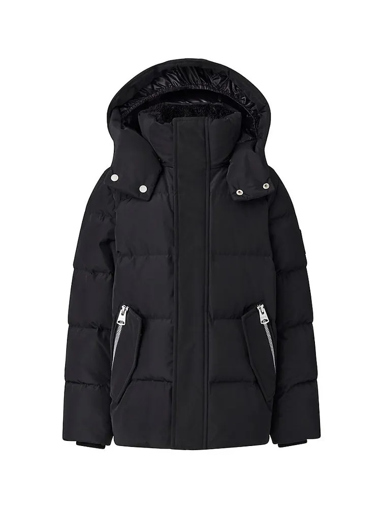 Little Boy's & Hudson Hooded Down Jacket