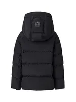 Little Boy's & Hudson Hooded Down Jacket