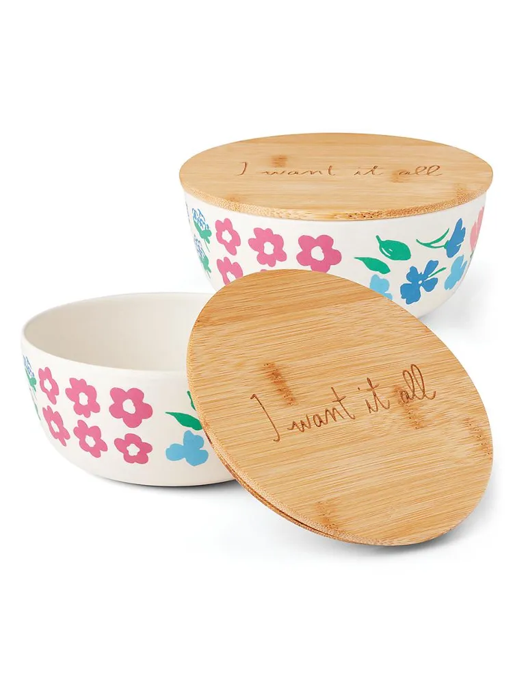 Floral Fields 2-Piece Covered Bowl Set