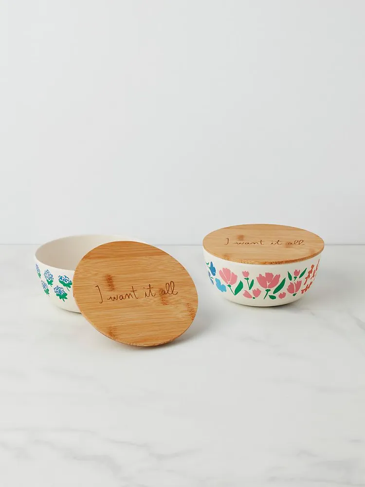 Floral Fields 2-Piece Covered Bowl Set