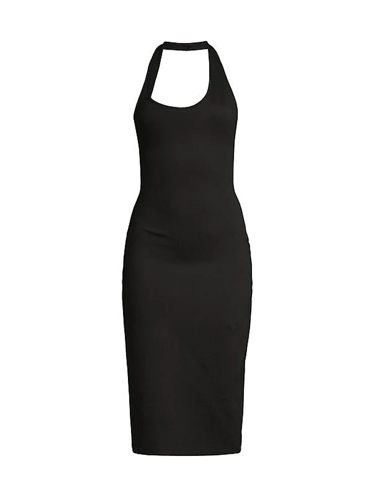 Halterneck Midi-Dress