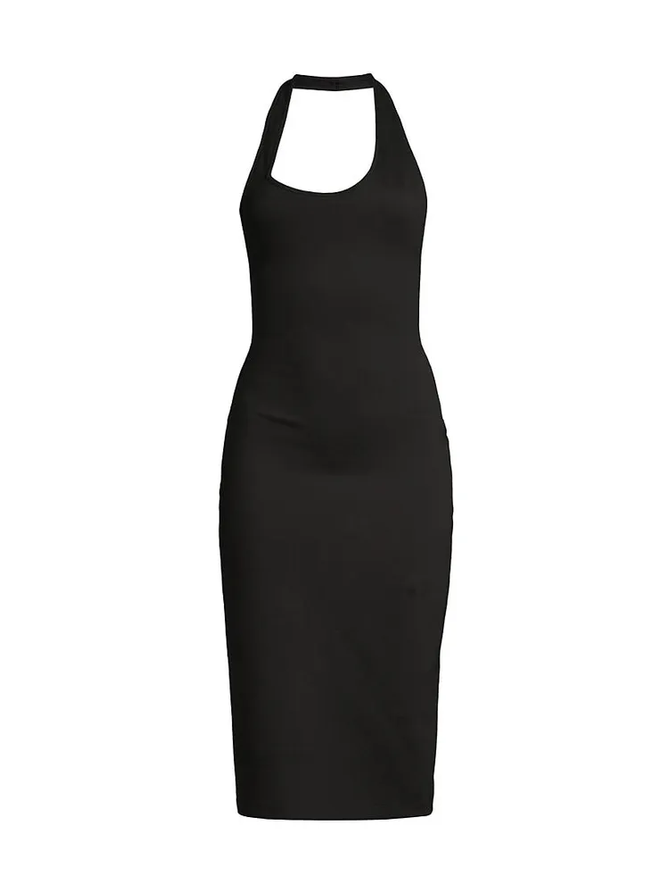 Halterneck Midi-Dress