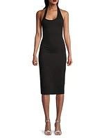 Halterneck Midi-Dress