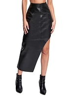 Fallon Recycled Leather Skirt