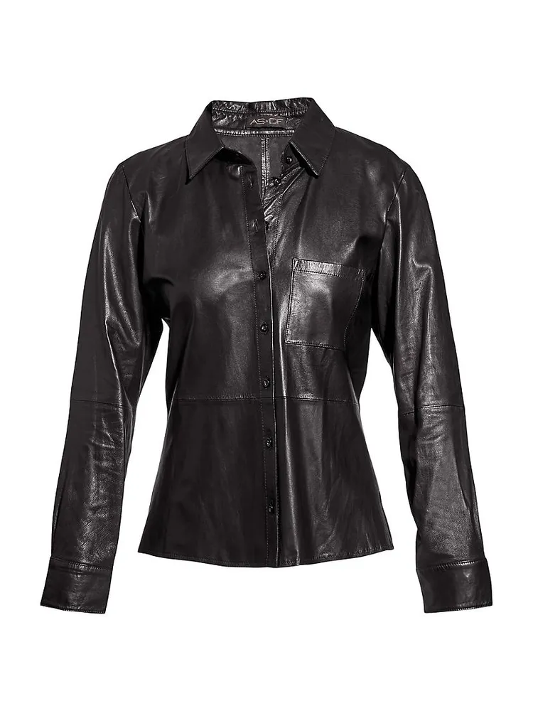 LA Nuit Recycled Leather Blouse