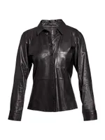 LA Nuit Recycled Leather Blouse