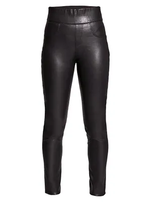 Gigi Stretch Leather Leggings