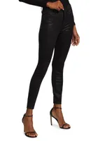 Good Legs High-Rise Coated Skinny Jeans