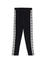 Little Girl's & Logo Tape Leggings