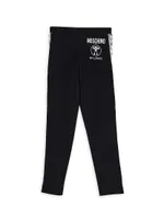 Little Girl's & Logo Tape Leggings