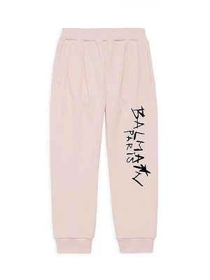 Girl's Scribble Logo Sweatpants