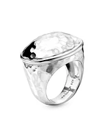 Goddess Sterling Silver Oval Ring