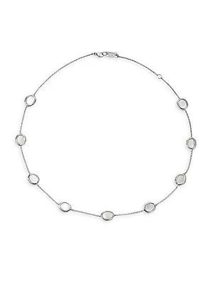 Confetti Sterling Silver & Mother-Of-Pearl Short Station Necklace