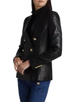 Franklin Double-Breasted Leather Jacket