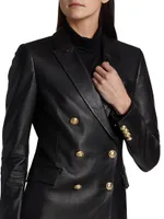 Franklin Double-Breasted Leather Jacket