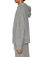 Cashmere Knit Zip-Up Hoodie