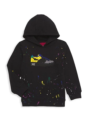 Little Boy's & Boy's Mini Paint Splatter Louis Hoodie