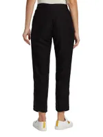 Viola Pleated Ankle-Crop Pants