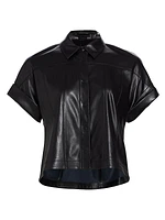 Edyth Vegan Leather Shirt