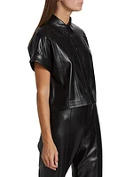 Edyth Vegan Leather Shirt