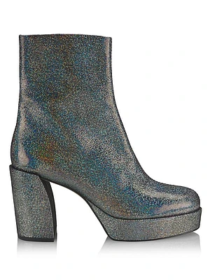 Naomi Shimmery Platform Booties