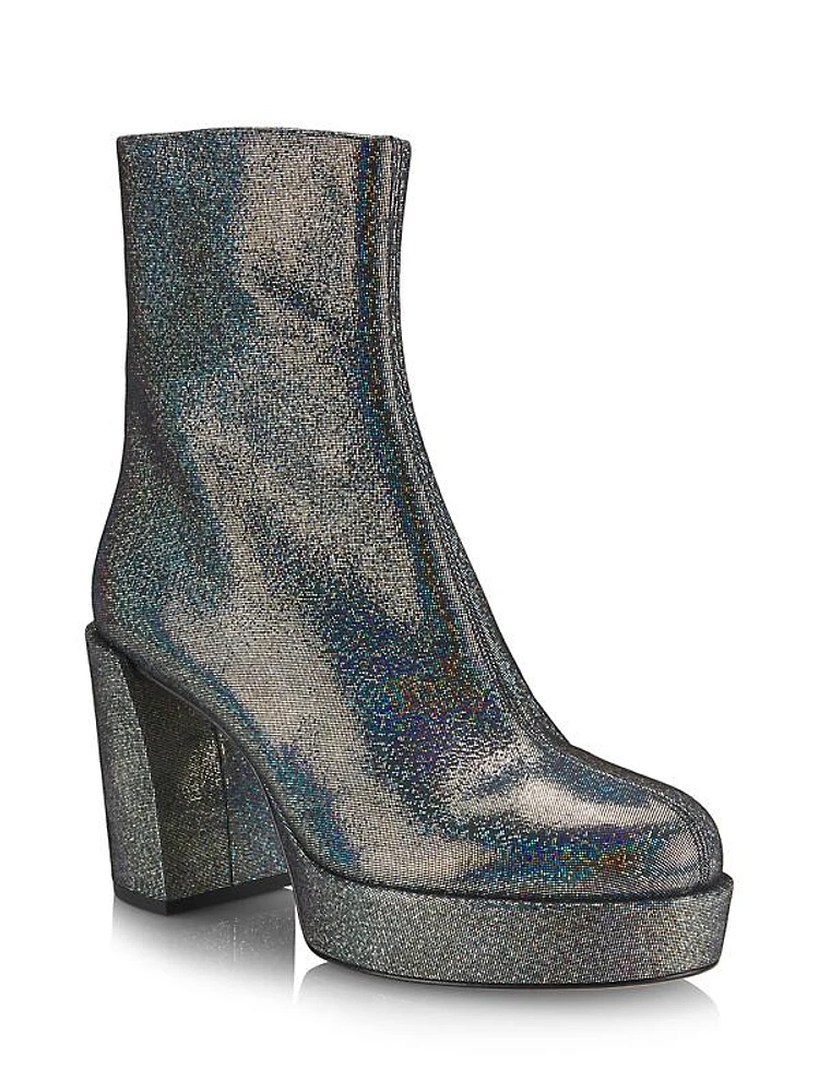 Naomi Shimmery Platform Booties