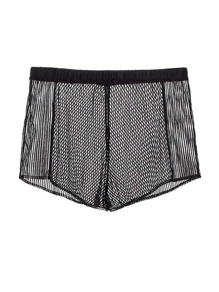 Striped Lace Tap Shorts