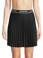 Pleated Logo Tennis Skirt