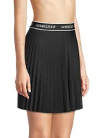 Pleated Logo Tennis Skirt