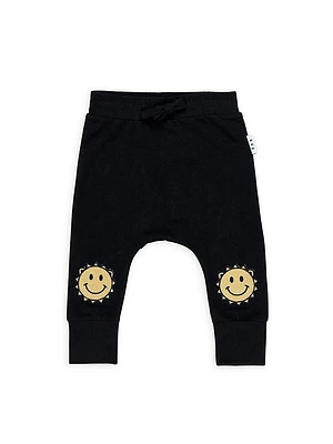 Baby's & Little Kid's Sunny Bear Knee Drop Crotch Joggers