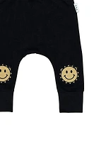 Baby's & Little Kid's Sunny Bear Knee Drop Crotch Joggers