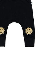 Baby's & Little Kid's Sunny Bear Knee Drop Crotch Joggers