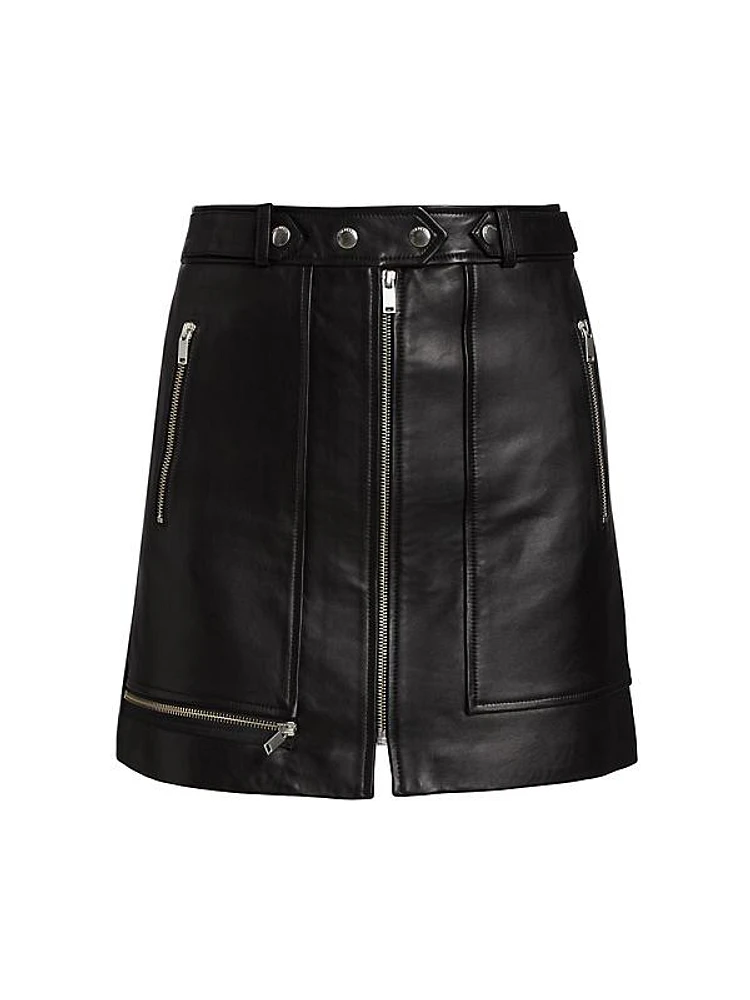 Core New Yorker Leather Mini Skirt