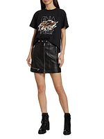 Core New Yorker Leather Mini Skirt