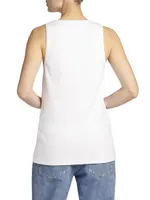 Rib-Knit Oversized Tank Top