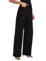 Mia Coated Bootcut Pants